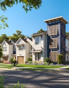 exterior of apartment complex